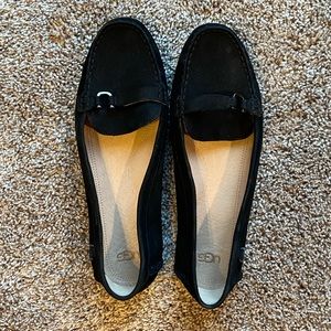 UGG size 11 Black Suede Loafers